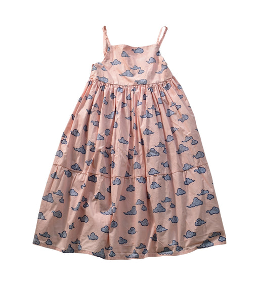 A Pink Sleeveless Dresses from Elly in size 5T for girl. (Front View)