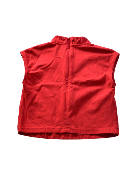A Red Short Sleeve Tops from Elly in size 5T for girl. (Back View)