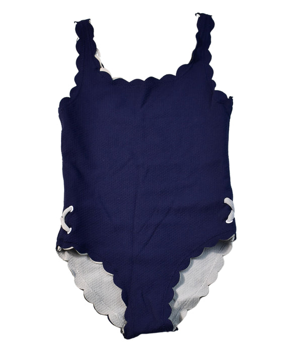 A Blue Swimsuits from Seed in size 5T for girl. (Front View)