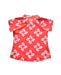 A Red Rash Guards from Sandy Feet Australia in size 6T for girl. (Back View)