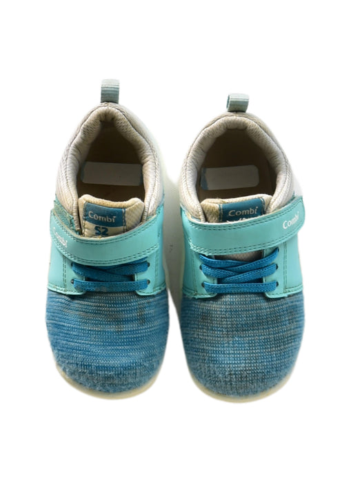 A Blue Sneakers from Combi in size 4T for boy. (Back View)