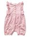 A Red Sleeveless Rompers from Chateau de Sable in size 3-6M for girl. (Front View)