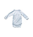 A Blue Long Sleeve Bodysuits from Petit Bateau in size 3-6M for neutral. (Back View)