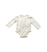 A White Long Sleeve Bodysuits from Pehr in size 3-6M for neutral. (Back View)