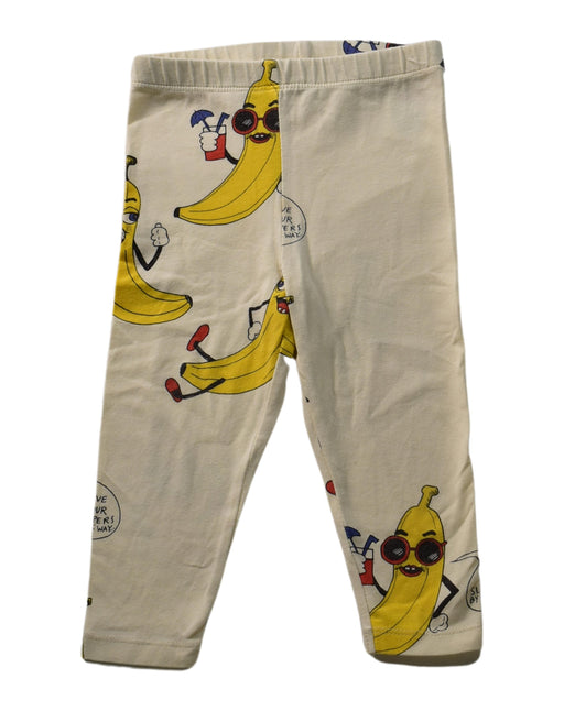 A Yellow Leggings from Mini Rodini in size 6-12M for boy. (Front View)