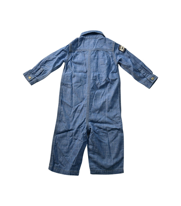 A Blue Long Sleeve Jumpsuits from Ralph Lauren in size 6-12M for neutral. (Back View)