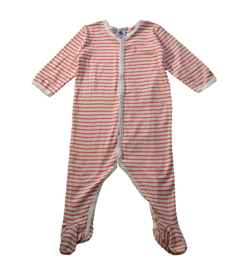 A Orange Long Sleeve Jumpsuits from Petit Bateau in size 6-12M for neutral. (Front View)
