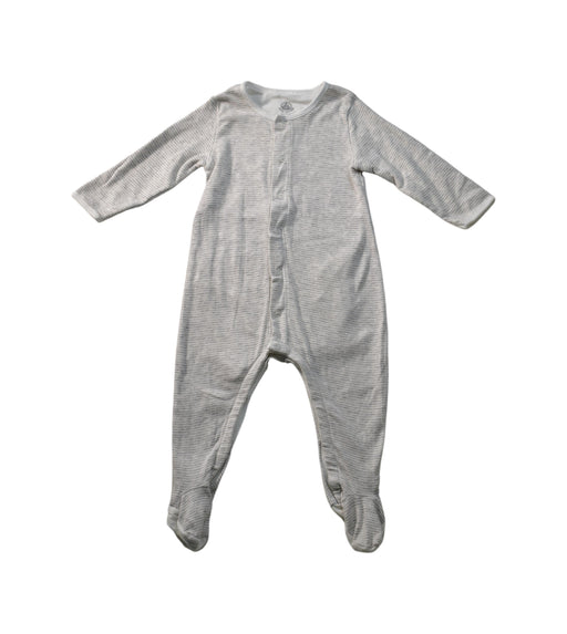 A White Long Sleeve Jumpsuits from Petit Bateau in size 6-12M for neutral. (Front View)