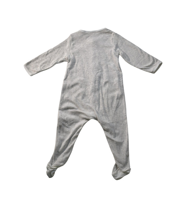 A White Long Sleeve Jumpsuits from Petit Bateau in size 6-12M for neutral. (Back View)