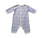A Blue Long Sleeve Jumpsuits from Petit Bateau in size 6-12M for girl. (Front View)