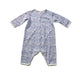 A Blue Long Sleeve Jumpsuits from Petit Bateau in size 6-12M for girl. (Back View)
