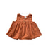 A Brown Sleeveless Dresses from Seed in size 18-24M for girl. (Front View)