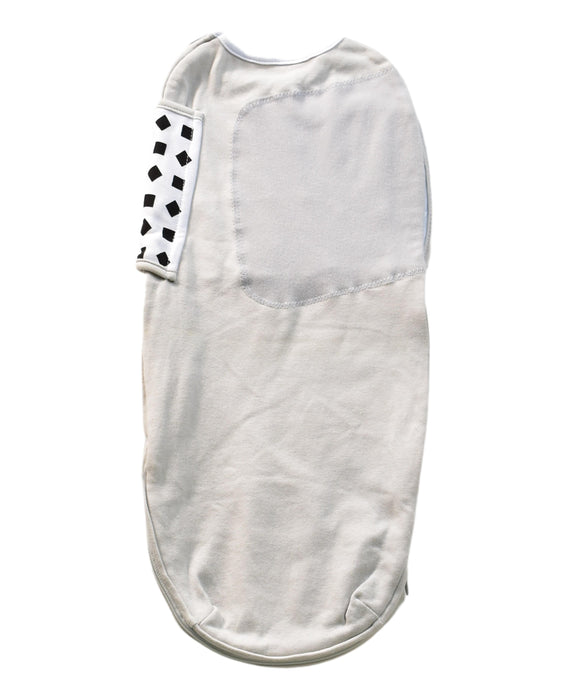 A Taupe Sleepsacs from Nanit in size 0-3M for neutral. (Back View)