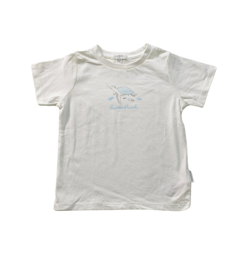 A White Short Sleeve Tops from Purebaby in size 18-24M for boy. (Front View)