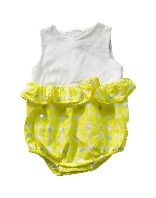 A White Sleeveless Bodysuits from Jacadi in size 6-12M for girl. (Front View)