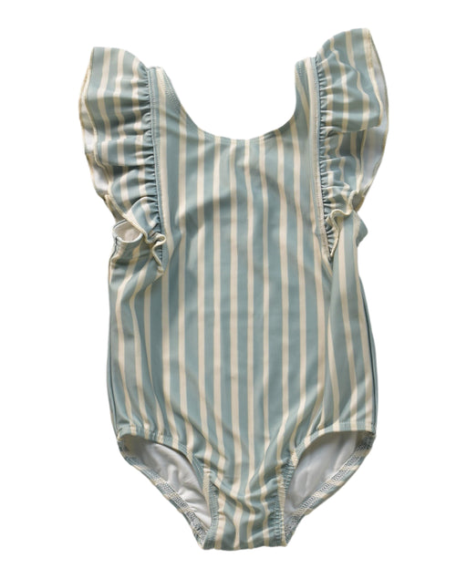 A Green Swimsuits from Pehr in size 6-12M for girl. (Front View)