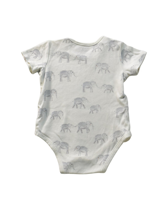 A White Short Sleeve Bodysuits from Pehr in size 6-12M for neutral. (Back View)