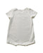 A White Short Sleeve Rompers from Le Petit Society in size 3-6M for girl. (Back View)