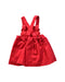 A Red Overall Dresses from Jacadi in size 6-12M for girl. (Back View)