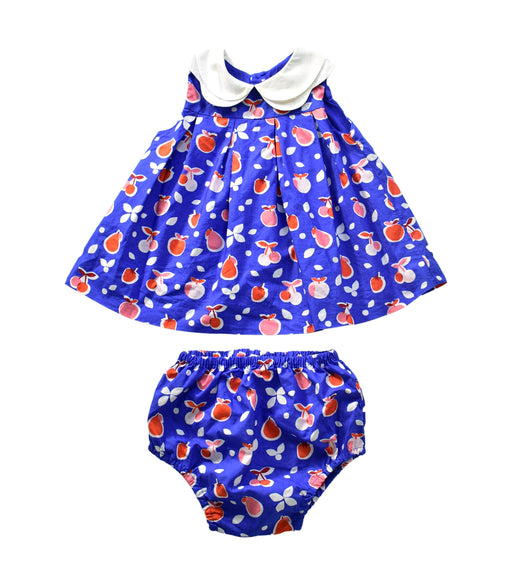 A Blue Dress Sets from Jacadi in size 0-3M for girl. (Front View)