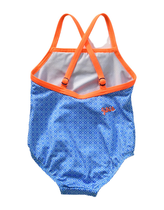 A Blue Swimsuits from Gili's in size 6-12M for girl. (Back View)