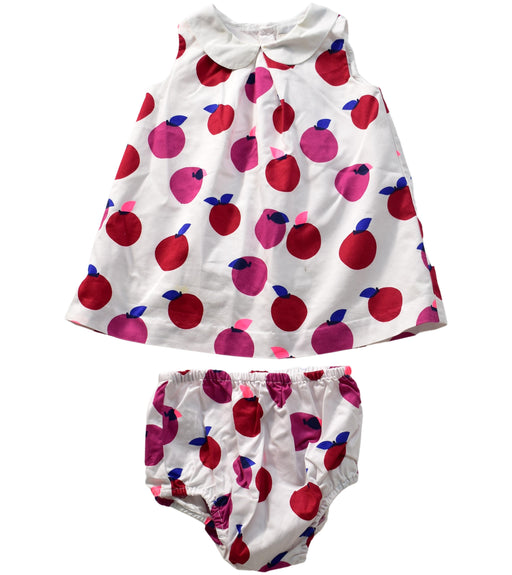 A White Dress Sets from Jacadi in size 6-12M for girl. (Front View)
