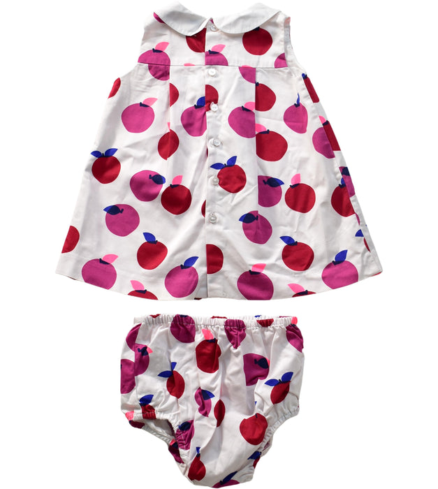 A White Dress Sets from Jacadi in size 6-12M for girl. (Back View)