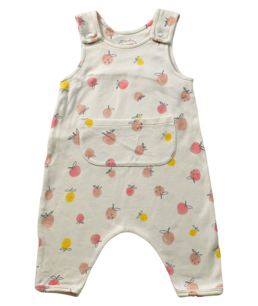 A White Long Overalls from Pehr in size 0-3M for girl. (Front View)
