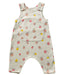 A White Long Overalls from Pehr in size 0-3M for girl. (Front View)