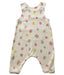 A White Long Overalls from Pehr in size 0-3M for girl. (Back View)