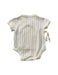 A White Short Sleeve Bodysuits from Pehr in size 0-3M for neutral. (Back View)