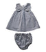 A Black Dress Sets from Jacadi in size 6-12M for girl. (Front View)