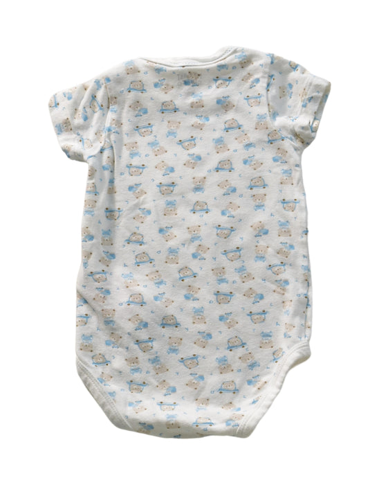 A White Short Sleeve Bodysuits from Chicco in size 6-12M for boy. (Back View)