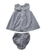 A Black Dress Sets from Jacadi in size 6-12M for girl. (Back View)