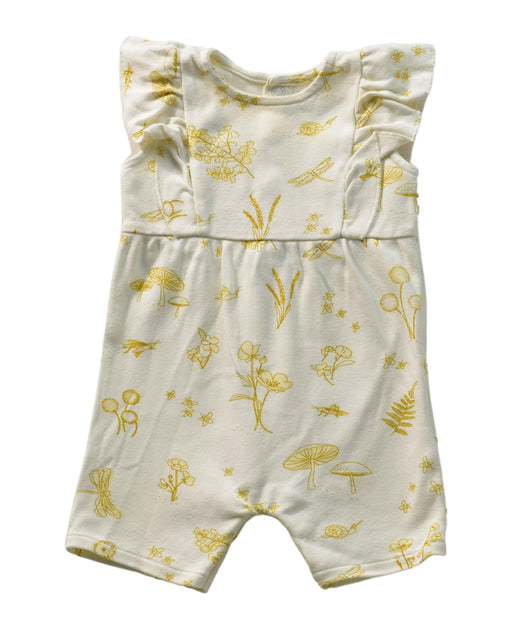 A White Jumpsuits from Pehr in size 0-3M for girl. (Front View)