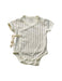 A White Short Sleeve Bodysuits from Pehr in size 0-3M for neutral. (Front View)