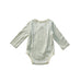 A White Long Sleeve Bodysuits from Pehr in size 3-6M for neutral. (Back View)