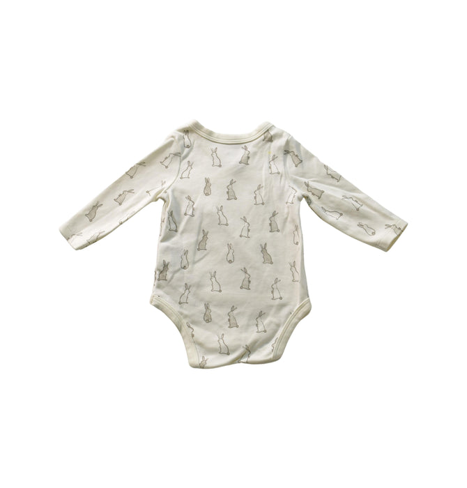 A White Long Sleeve Bodysuits from Pehr in size 3-6M for girl. (Back View)
