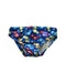 A Blue Swim Diapers from Bambino Mio in size O/S for boy. (Front View)