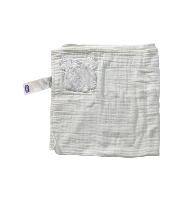 A White Blankets from Chicco in size O/S for neutral. (Front View)