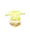 A Yellow Swim Sets from Sunuva in size 3-6M for girl. (Back View)
