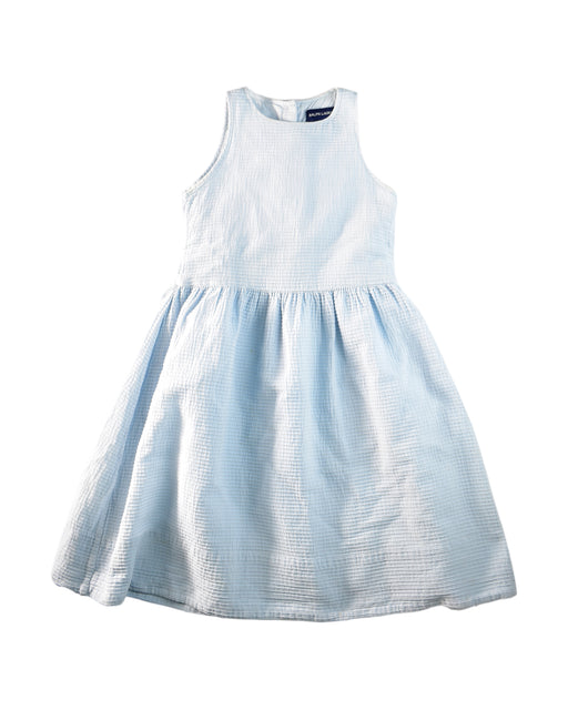 A Blue Sleeveless Dresses from Ralph Lauren in size 6T for girl. (Front View)