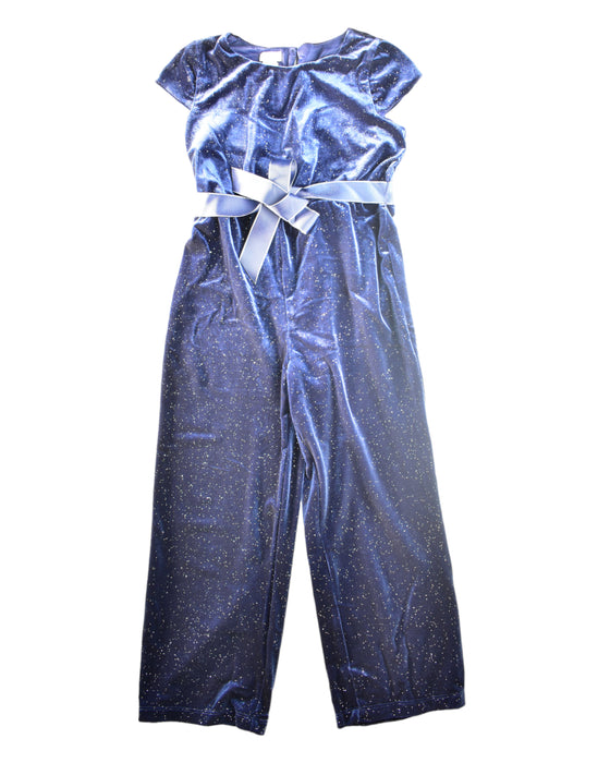 A Navy Jumpsuits from Monsoon in size 5T for girl. (Front View)