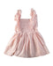 A Pink Sleeveless Dresses from Fox & Finch in size 6-12M for girl. (Back View)