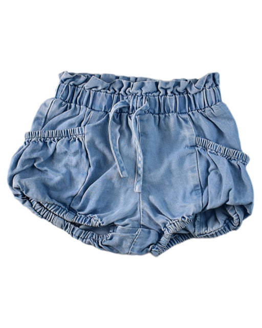 A Blue Shorts from Seed in size 3-6M for girl. (Front View)