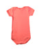 A Pink Short Sleeve Bodysuits from Petit Bateau in size 12-18M for girl. (Back View)