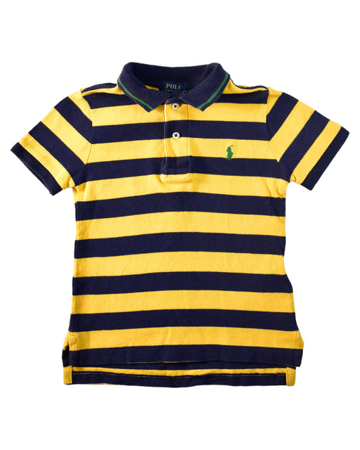 A Yellow Short Sleeve Polos from Polo Ralph Lauren in size 3T for boy. (Front View)