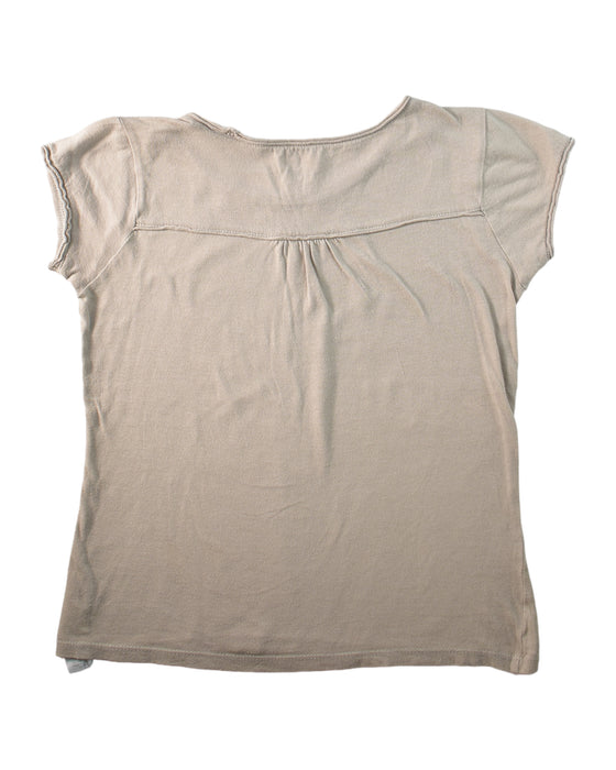 A Grey Short Sleeve T Shirts from Chateau de Sable in size 8Y for girl. (Back View)