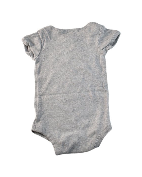 A Grey Short Sleeve Bodysuits from Nordstrom in size 0-3M for neutral. (Back View)