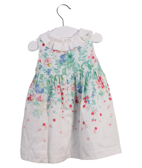 A White Sleeveless Dresses from Mayoral in size 6-12M for girl. (Back View)